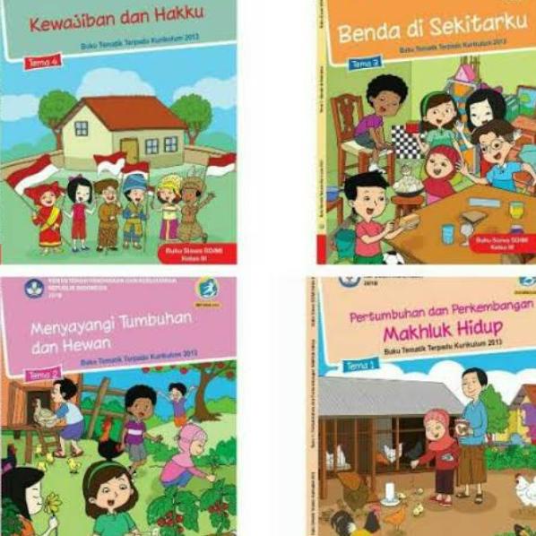 

BUKU PAKET TEMATIK KLS 3 TEMA 1,2,3,4 KURIKULUM 13 Star Seller Termurah