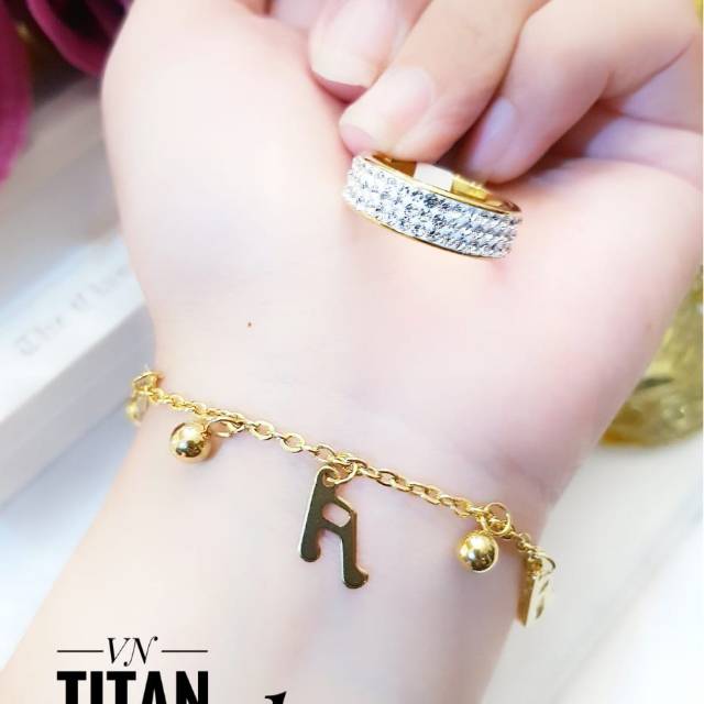 Titanium gelang dan cincin 2117i