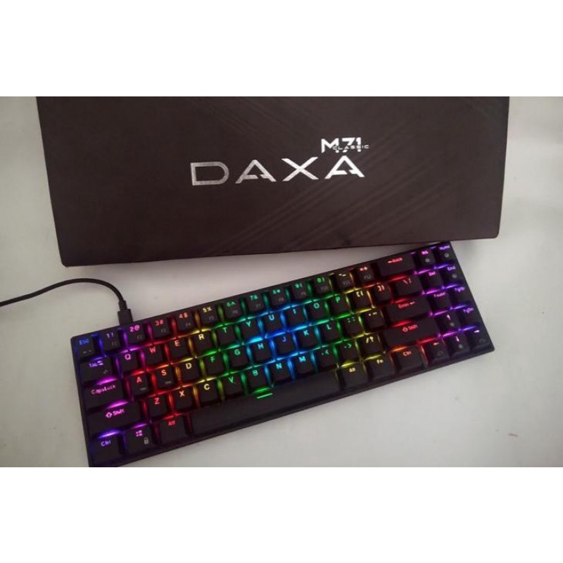 Keyboard Rexus GAMING MECHANICAL DAXA M71 PRO BLACK Bluetooth- Switch YELLOW