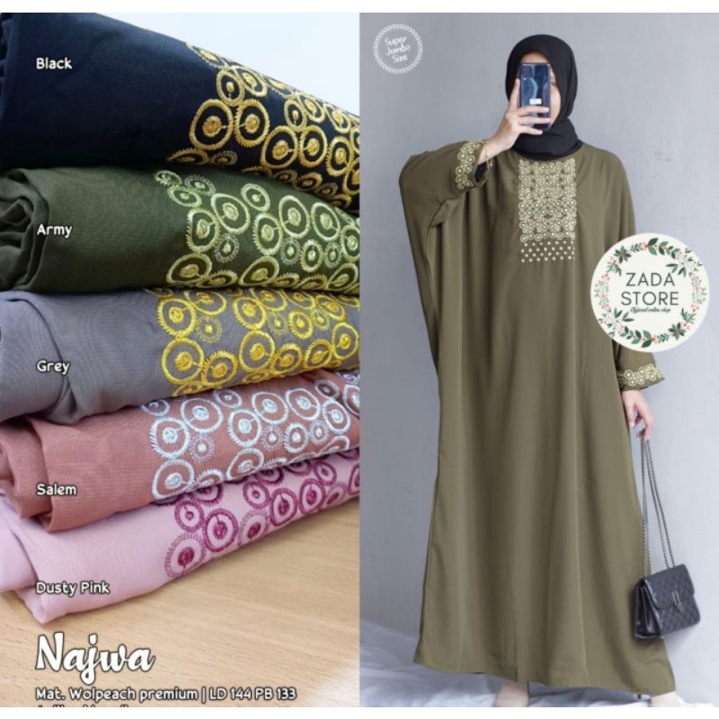 Gamis Wanita - Najwa Maxy by Zada