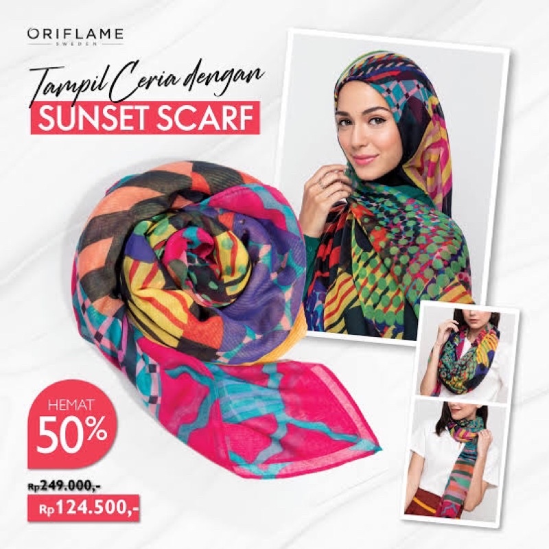 Sunset Scarf Ori Flame Preloved