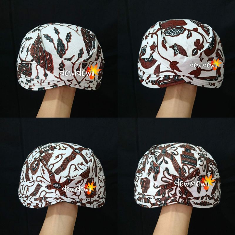 Blangkon SOLO Polos, Motif Batik (BANYAK PILIHAN MOTIF)