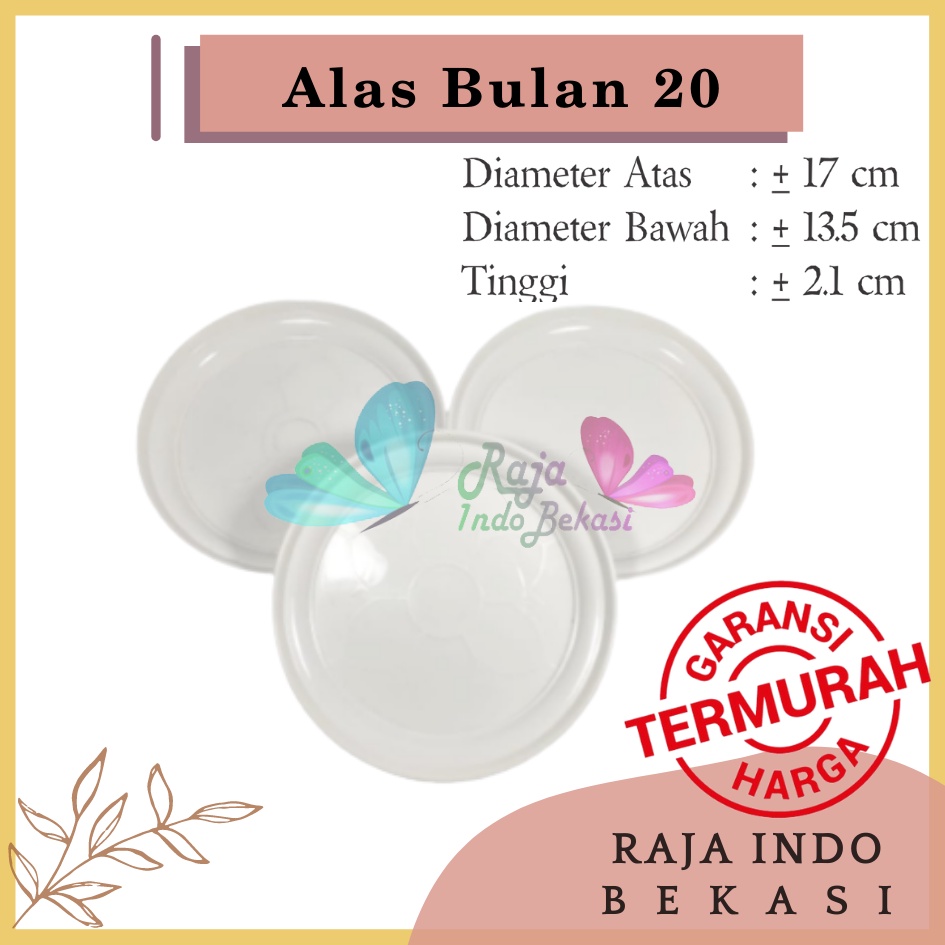 Tatakan Pot Alas Bulan 20 Putih Garden Of Love Tatakan Pot Bunga Utk Pot Tawon Pirus Putih 24 21 Cm