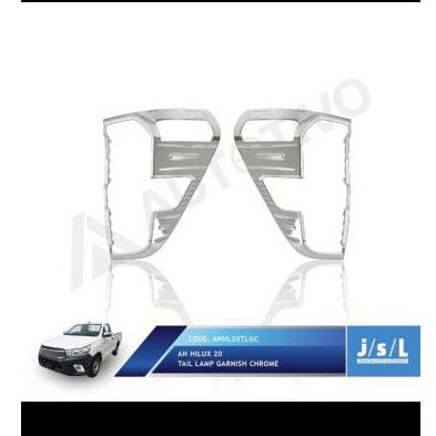 Garnish Lampu Belakang All new Hilux 2020 Tail Lamp Garnish Chrome