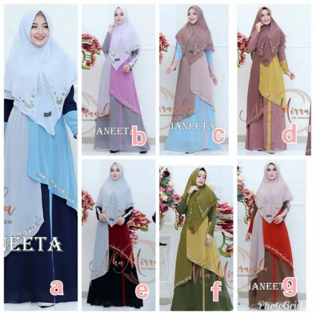 Gamis Jannetta syari ORI by Nha Miranda