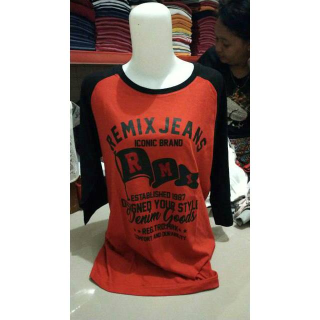 REMIX JEANS/kaos santai
