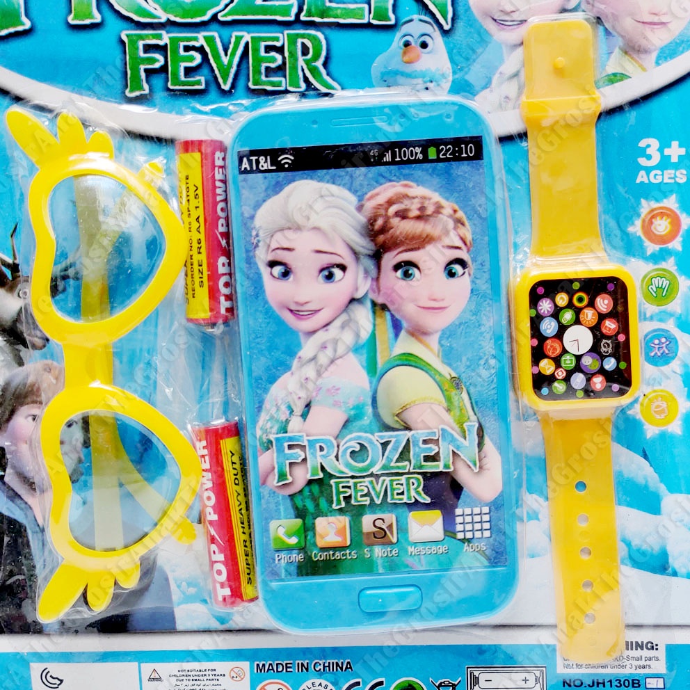 Hp Jam Tangan Kacamata Karakter Mainan Telepon Princess Frozen Hello Kitty Spiderman Cars