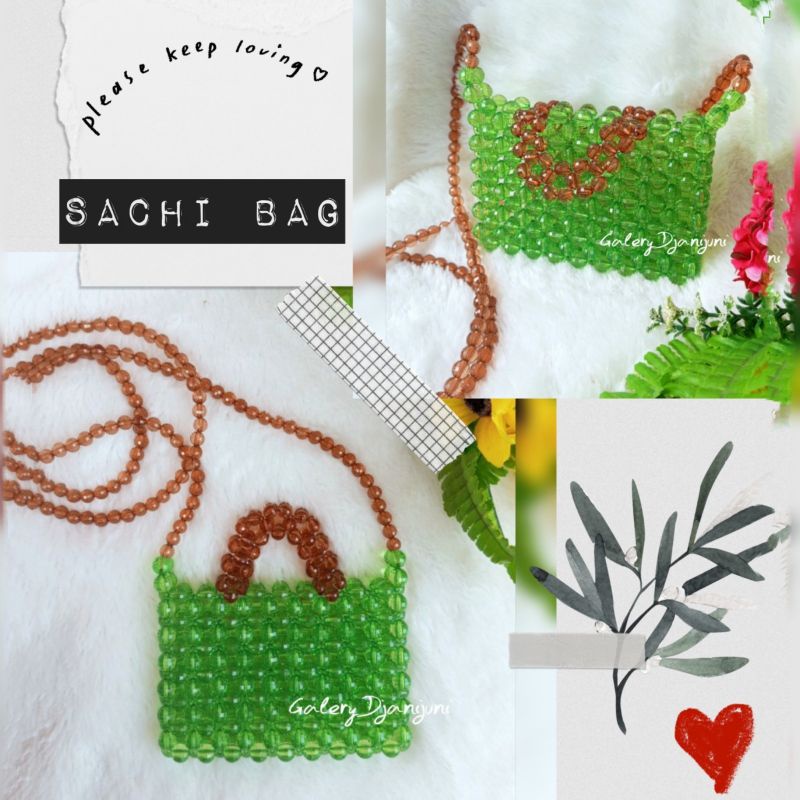 SACHILA BEADS BAG Tas Manik Mote // TAS MANIK KRISTAL // TAS MUTIARA
