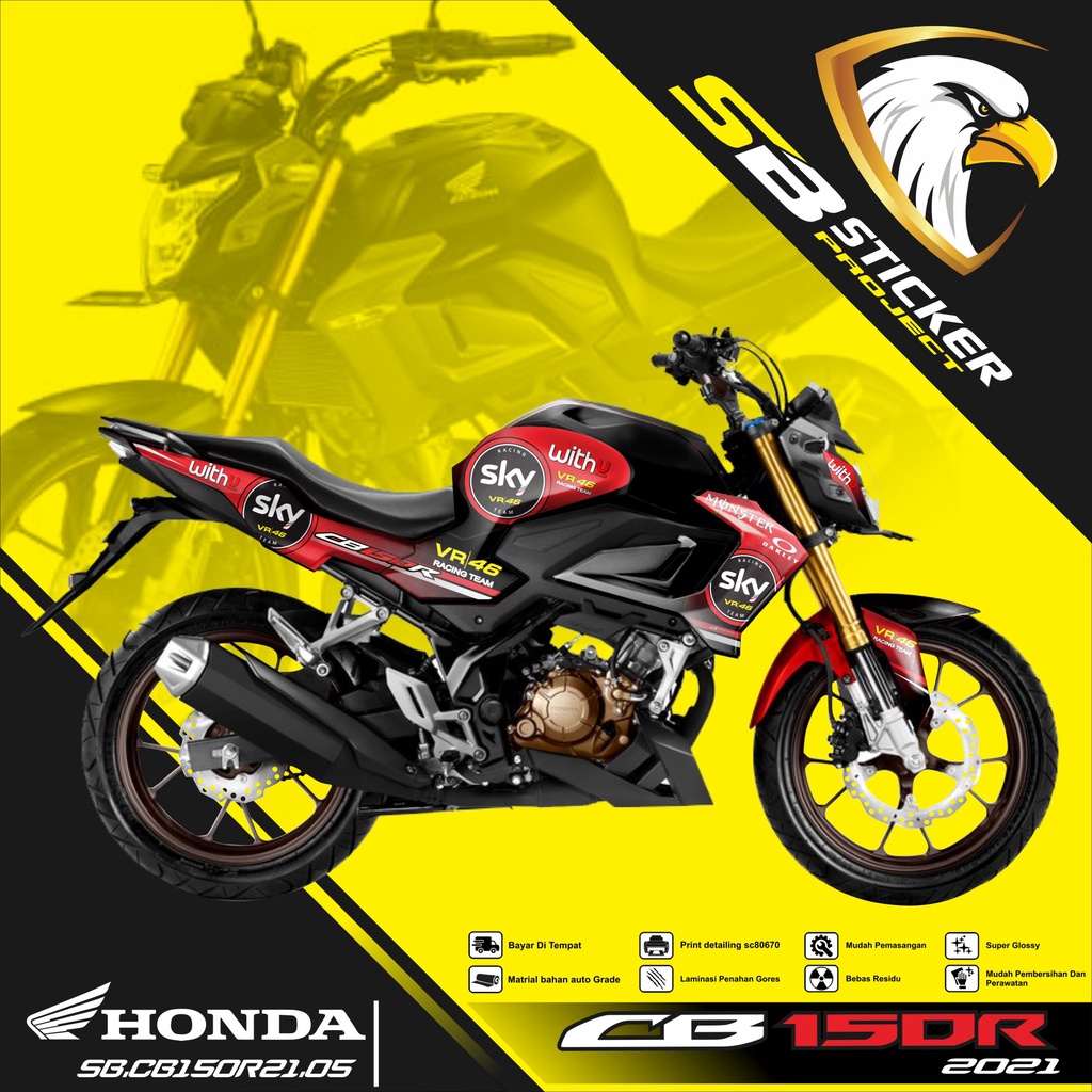 STRIPING CB150R 2021 - STRIPING HOLOGRAM HONDA CB150R 2021 SKY