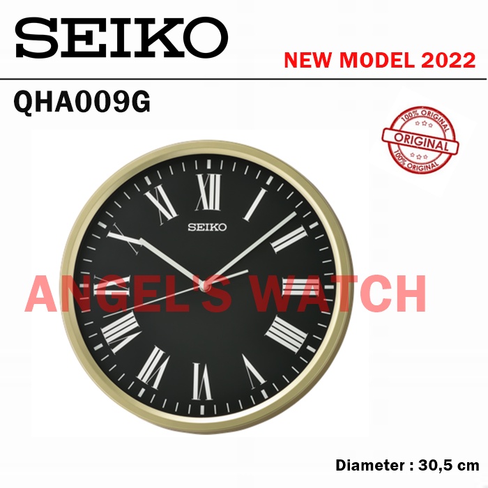 ANGELSWATCH JAM DINDING SEIKO QHA009 ORIGINAL GARANSI RESMI 1 TAHUN/ WALL CLOCK SEIKO LUXURIOUS MINIMALIST SEIKO