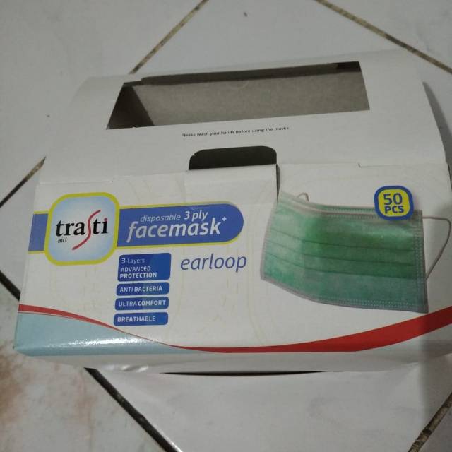 Masker facemask 3 ply