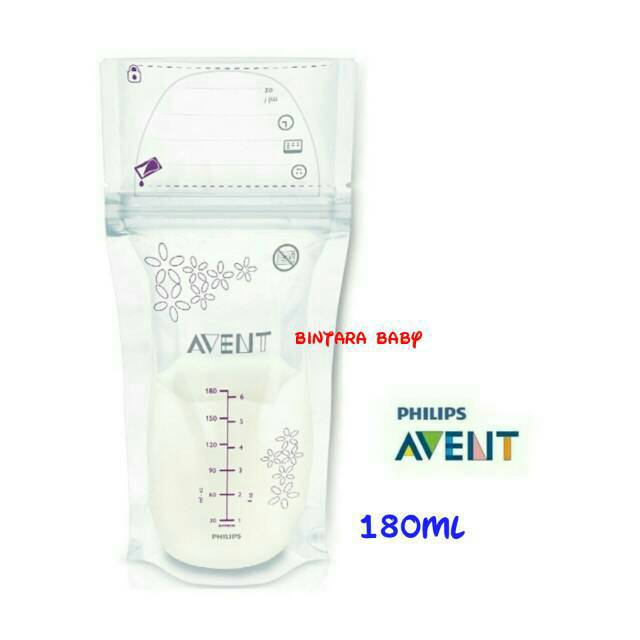 Plastik Asi Avent / Avent Storage Breastmilk Bag 180ml Eceran