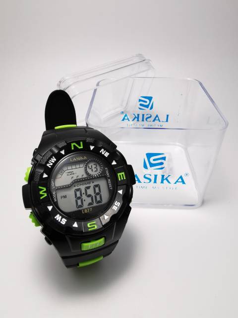 Jam tangan digital Sporty water Resist Lasika 877