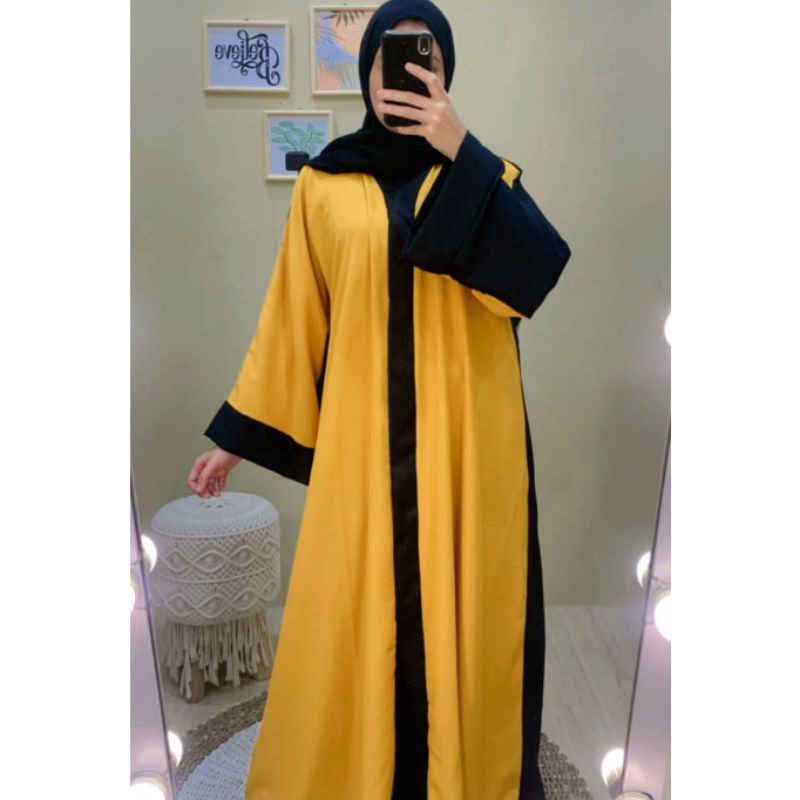 Abaya Saudi Abaya Zhara / Gamis Hitam / Dress Hitam / Gamis Arab / Abaya Arab