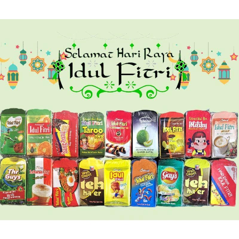 

Isi 50pcs Amplop Angpao Lebaran / Idul Fitri / Amplop Snack Lebaran Unik - RANDOM Isi 50pcs