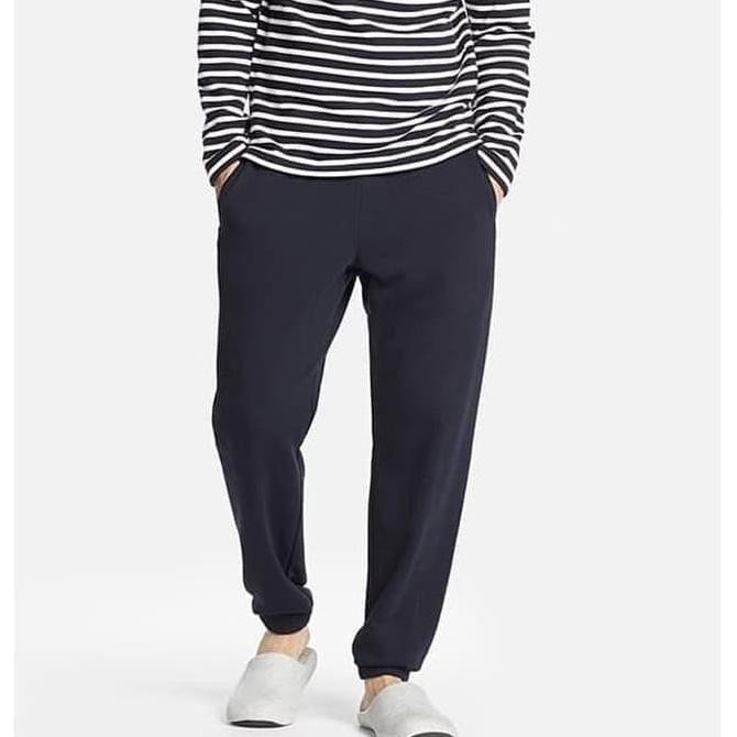 F⚡Ash Sale Joger Jeans✿ Celana Jogger Uniqlo Pria Wanita - Original Uniqlo Basic Sweatpants - S