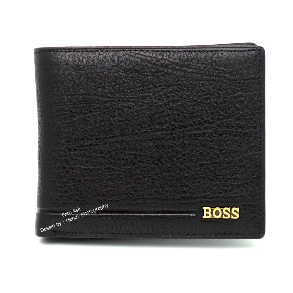 DOMPET PRIA KULIT ASLI IMPORT MURAH  LEMBUT | HUGO BOSS B1601-12