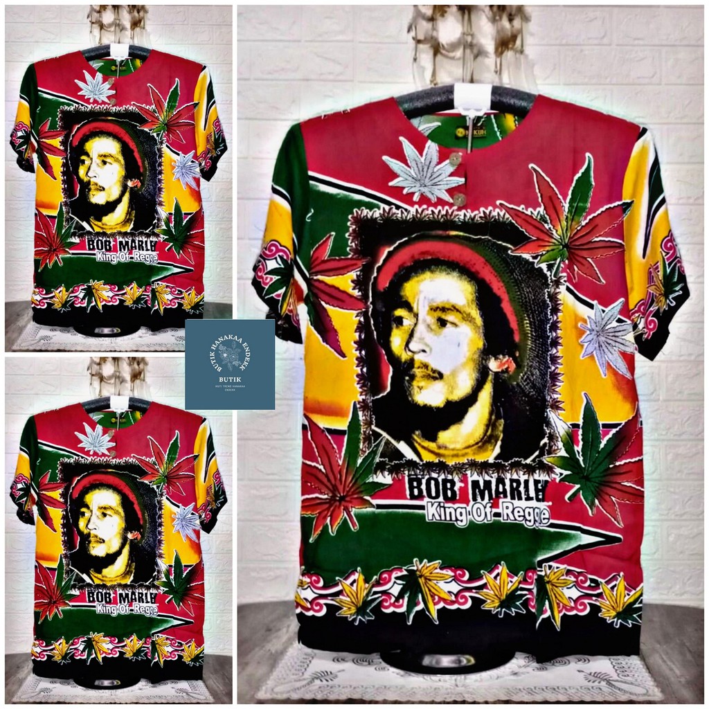 Baju Bali Reggae Bob Marley | Baju Santai | Baju Adem | Baju Pantai | Baju Barong | Baju Bali |