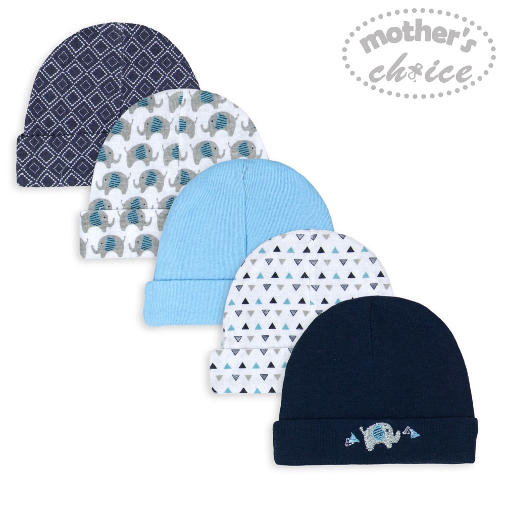 Mother's Choice Infant Caps 0-3M Per5Pcs -Topi Bayi