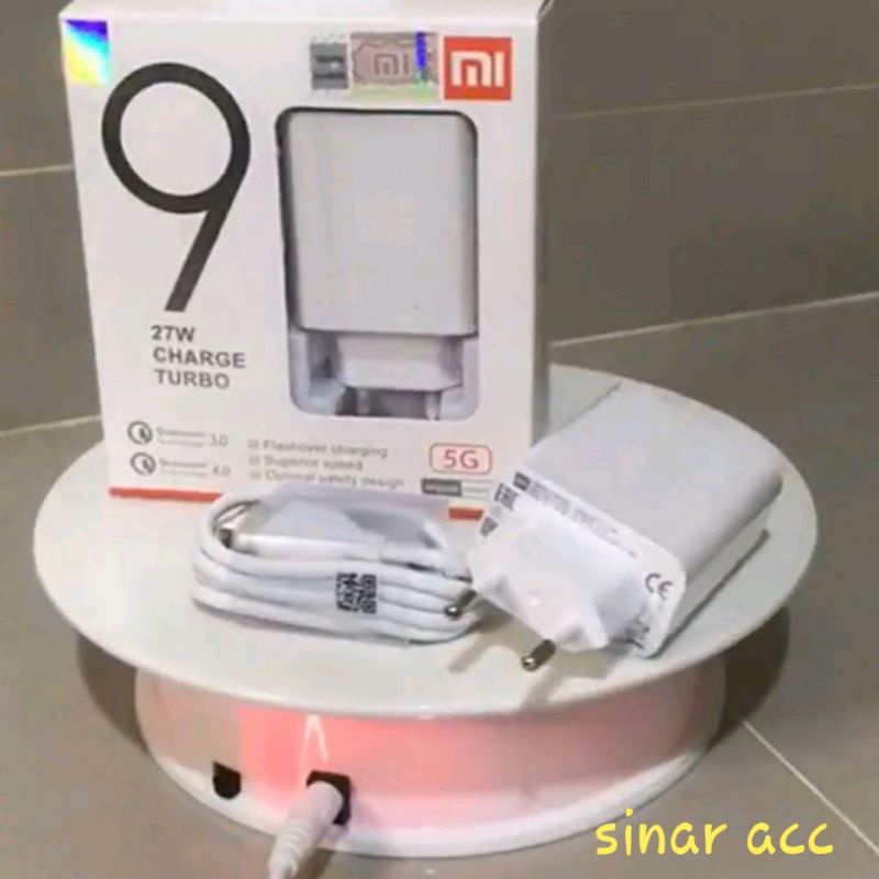 Charger Carger Xiaomi 27W Charger Turbo Fast Charging Mi 8 Mi 9 mi 9 pro mi Note 10 Mi 10 Mi 10s