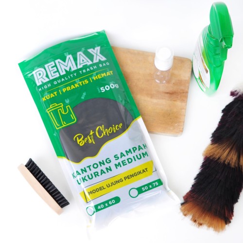 Remax Kantong Sampah HITAM Ukuran Besar - Best Quality Trash Bag