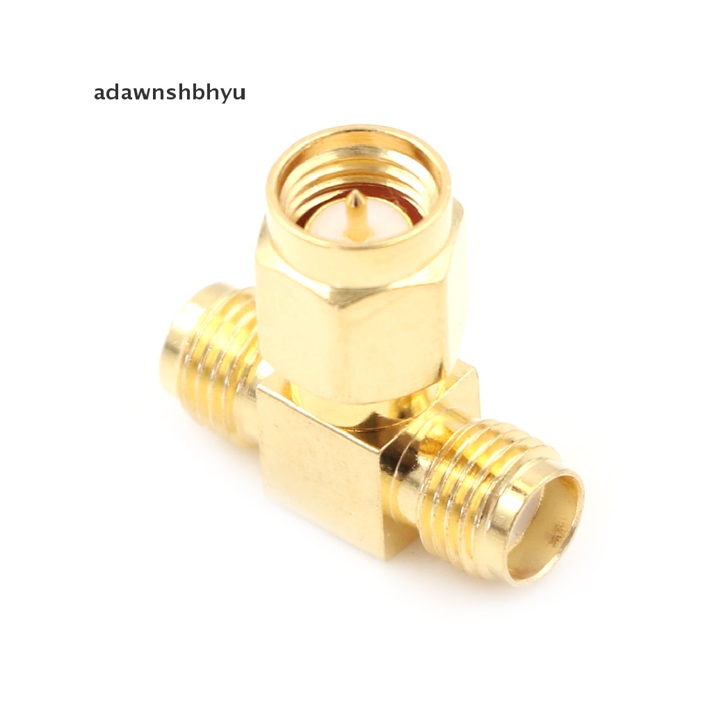 Adawnshbhyu SMA Male to 2double SMA Female T Type RF Coaxial Connector SMA Plug to Jack 3arah