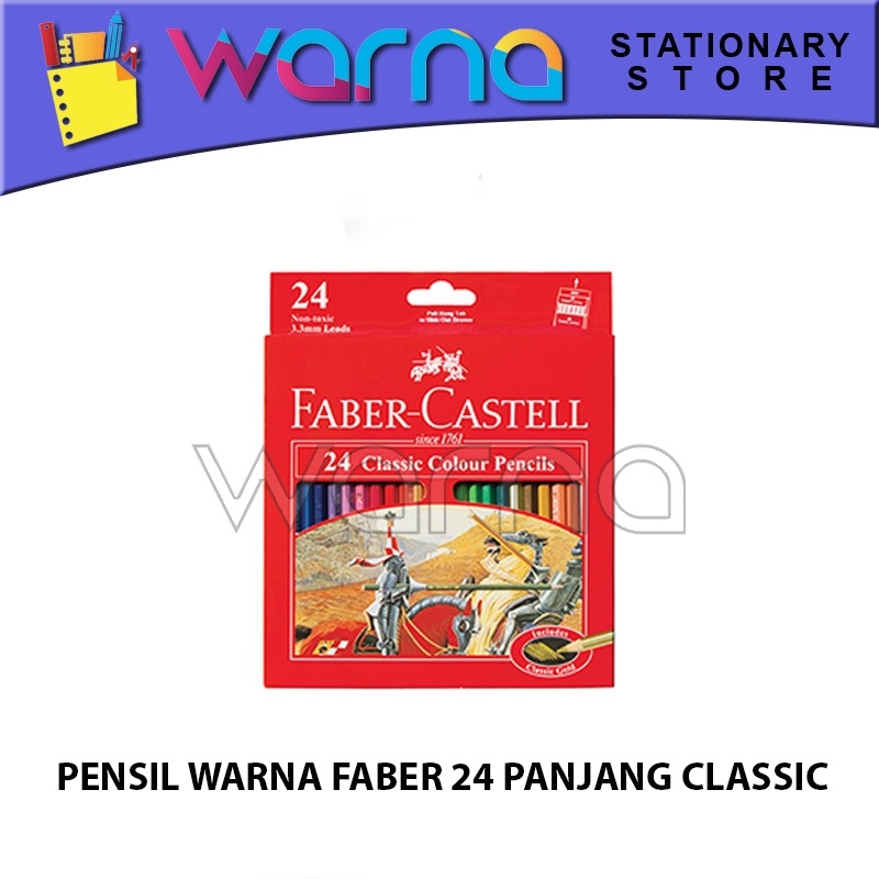 

PENSIL WARNA FABER 24 PANJANG CLASSIC