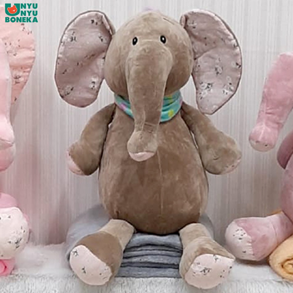 Boneka Bantal Selimut Gajah Duduk Elephant Animal Safari Balmut 3 in 1