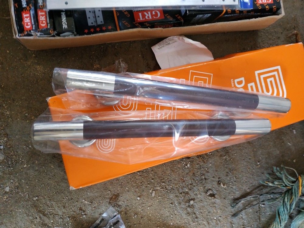 Handle Pintu Rumah Stainles Dof 25 Cm Kotak Mahoni Kayu Tarikan Pintu Gagang Pintu Kunci Pintu Maron