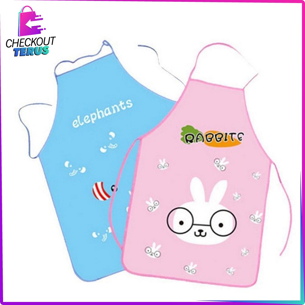 CT C135 Celemek Masak Anti Air Celemek Dapur Karakter Kartun Lucu Apron Masak Waterproof dan Oilproof