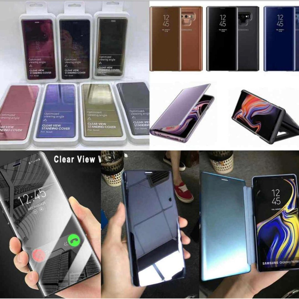 Flip Case REALME C2, C3, C11 Clear View Standing Cover