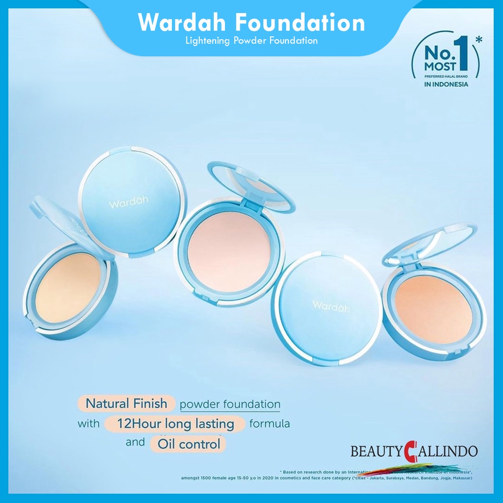 Wardah Lightening Powder Foundation Extra Cover SPF 22