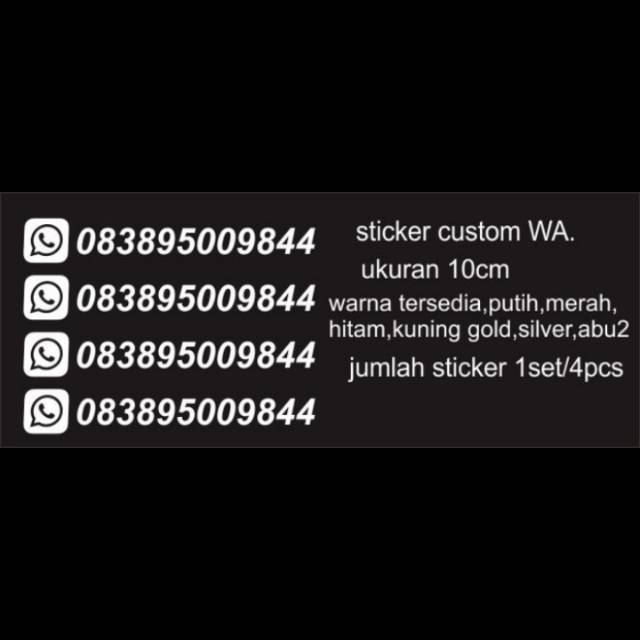 Sticker custom logo whatsapp