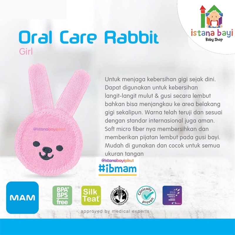 Mam Oral Care Rabbit - Sarung tangan Pembersih Mulut