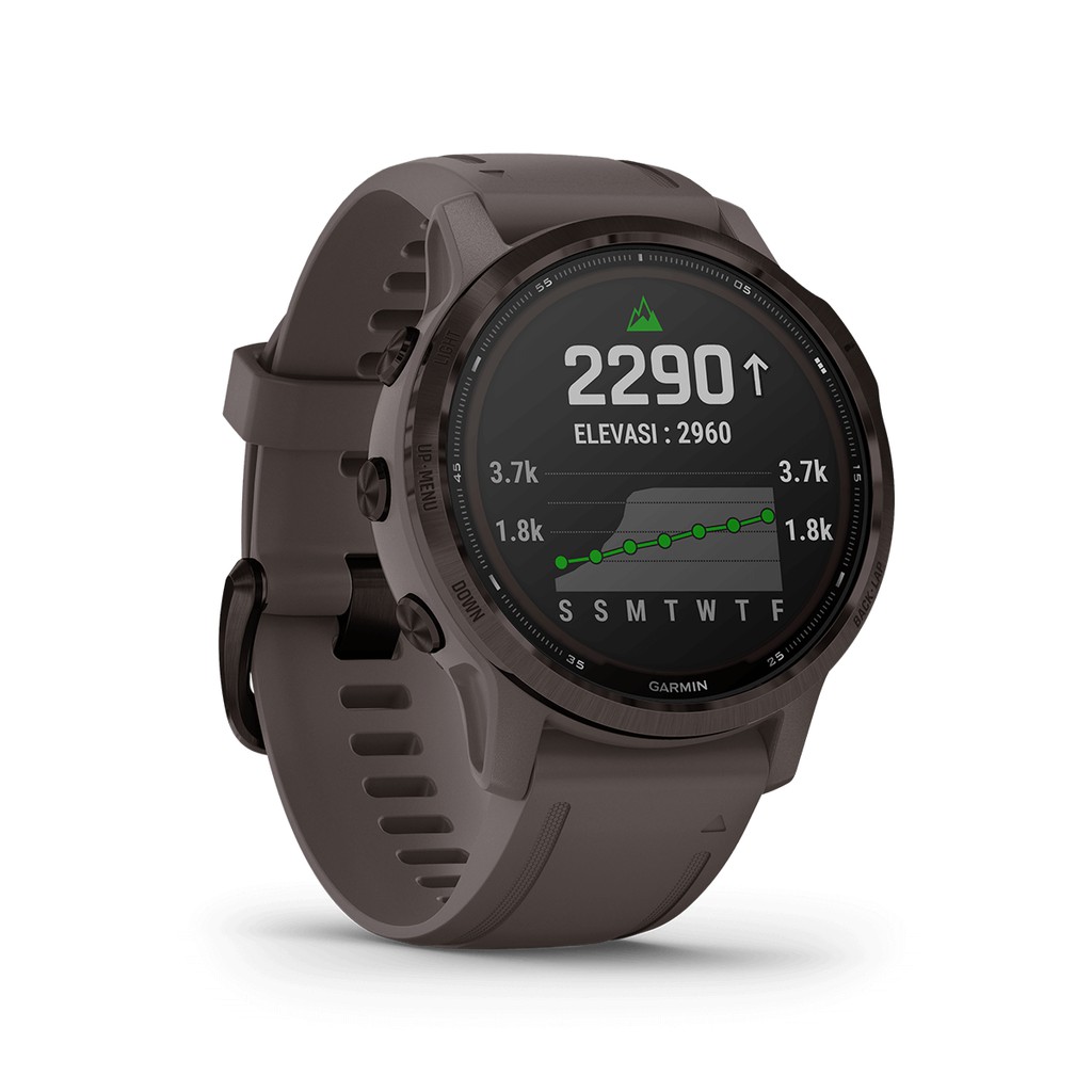 Garmin Fenix 6S Pro Solar Original - Garansi Resmi TAM 2 Tahun