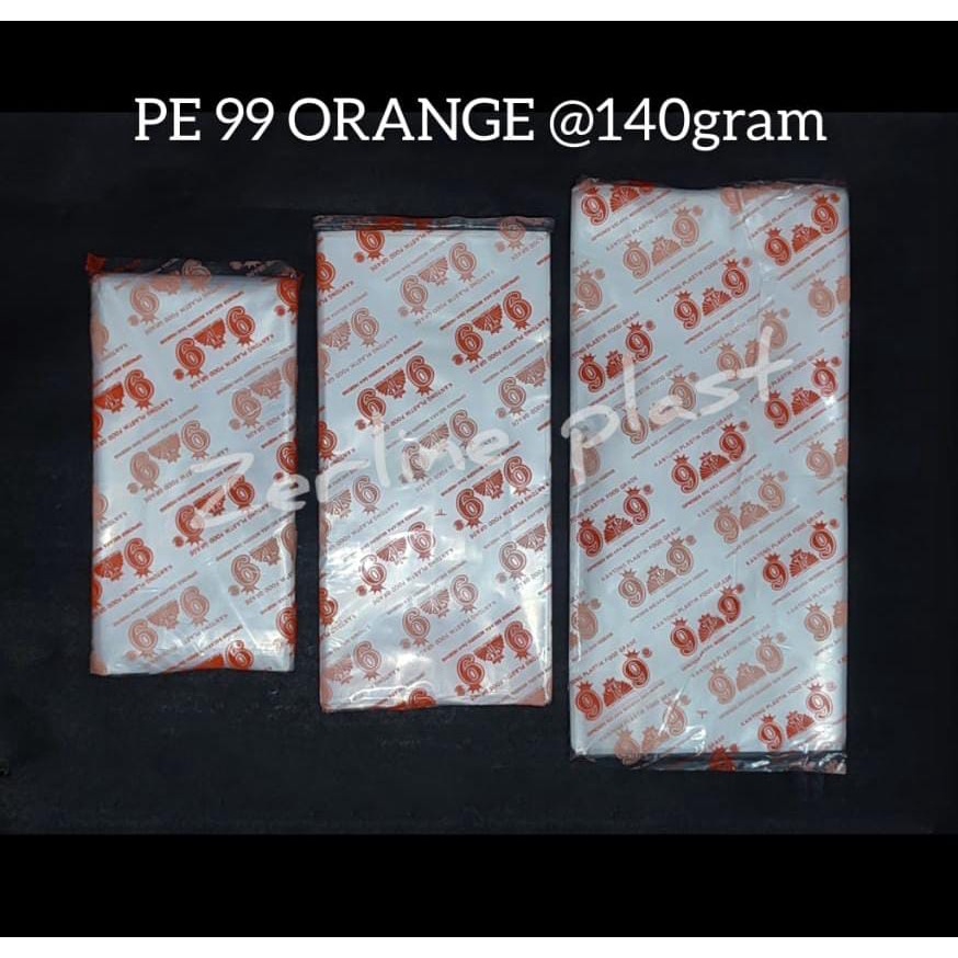 Plastik PE 99 ORANGE (plastik es, air, serbaguna) @±140gram