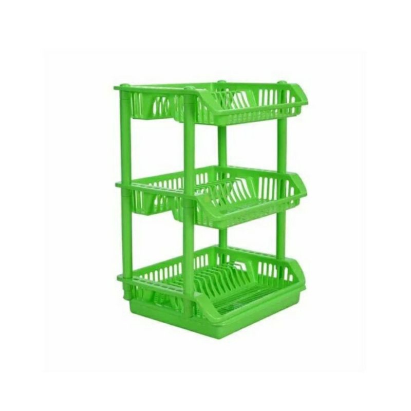 RAK / TEMPAT PIRING SUSUN 3 GREEN LEAF 1712 R3 DISH DRAINER Bukan Nagata Lion Star