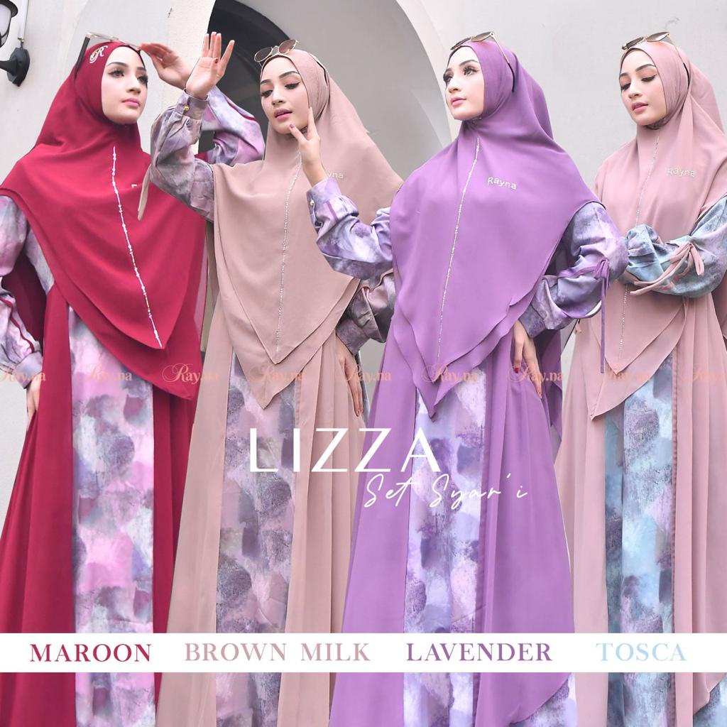 ORIGINAL Gamis Syari LIZZA Set by Rayna - Ray.Na Syar'i Realpic ORI