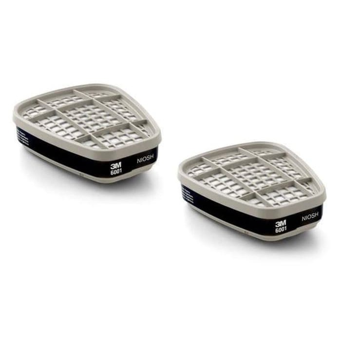 Filter Respirator - 3M Organic Vapor Cartridge 6001 For 3M Mask 3M 6001