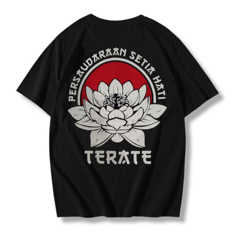 KAOS PSHT BUNGA TERATE KAOS TERATE KAOS PSHT SIMPEL KAOS PSHT DISTRO KAOS SH TERATE MOTIF BUNGA TERA