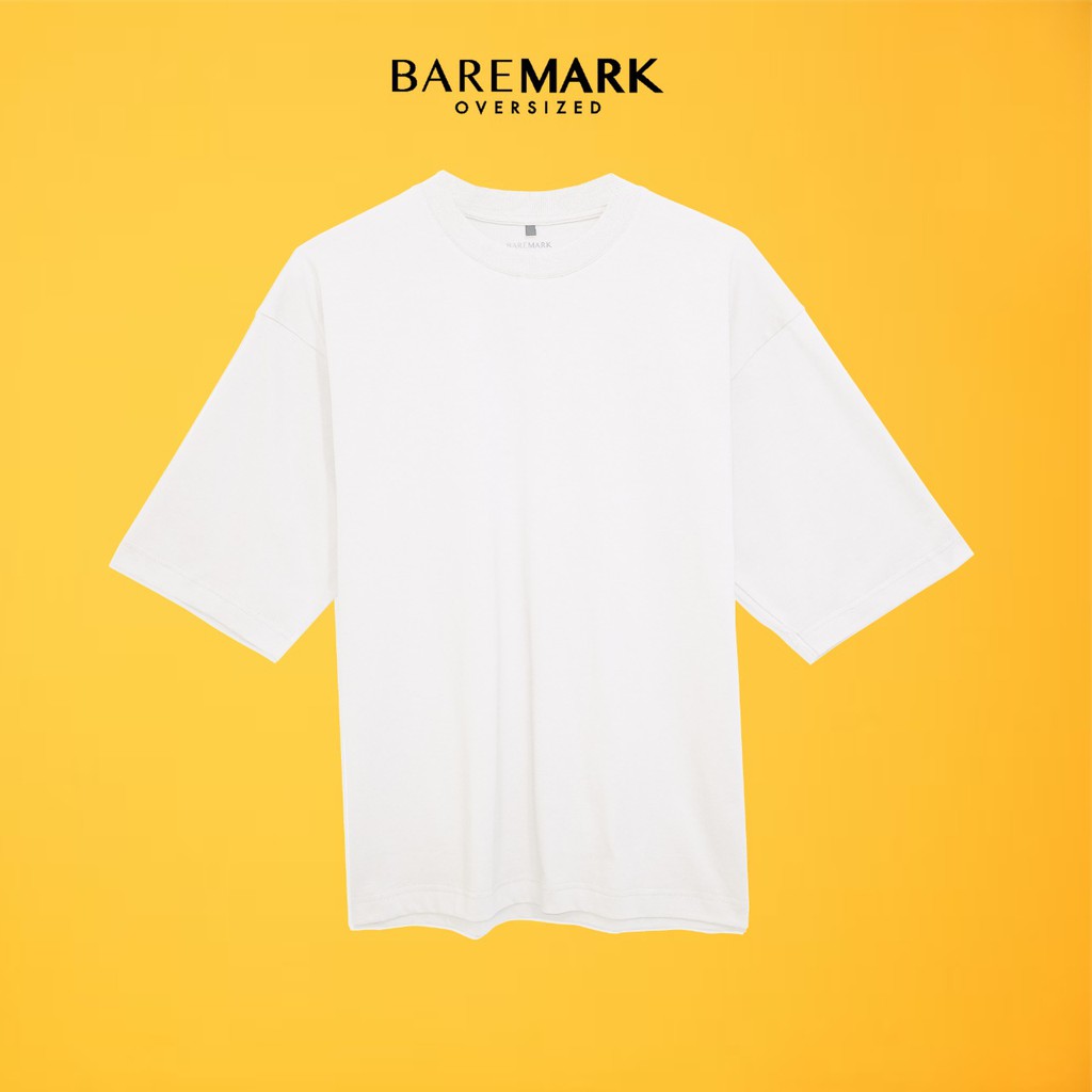 Oversized T shirt White / Kaos polos Oversize Putih BAREMARK / White Oversized Tee