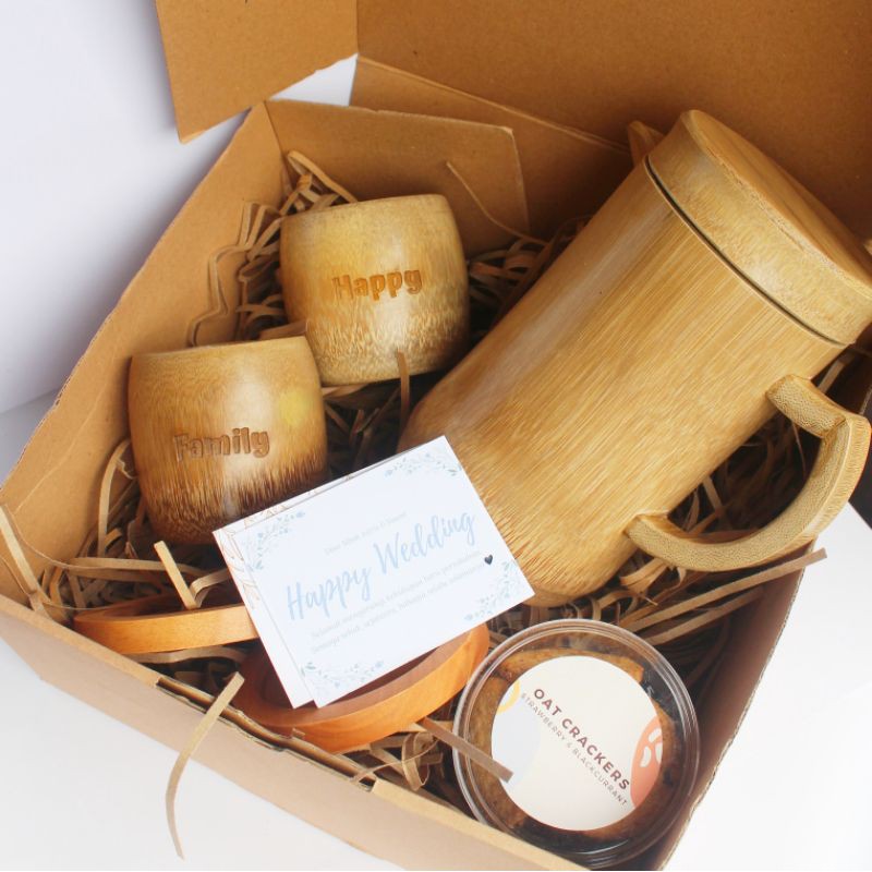 CG4 Teko Bambu Set- Kado Nikah Unik