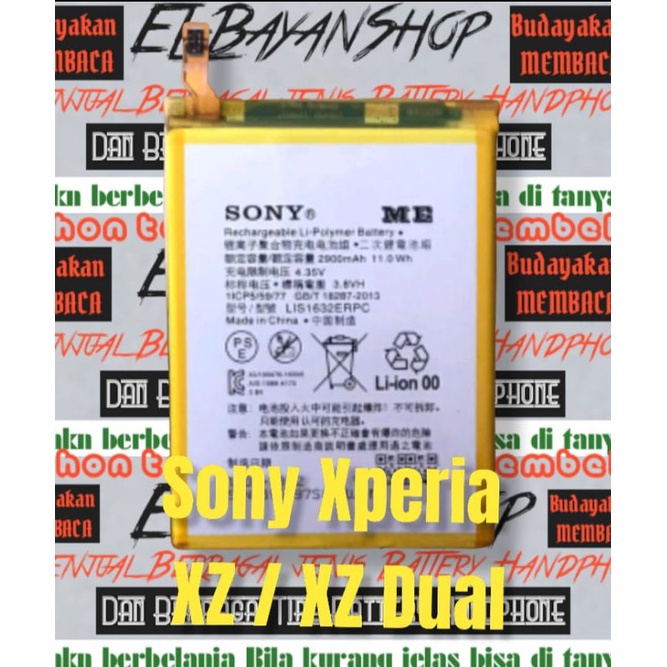 Batrai Sony Xperia XZ Docomo Batre Sony XZ Dual Docomo LIS1632ERPC Baterai