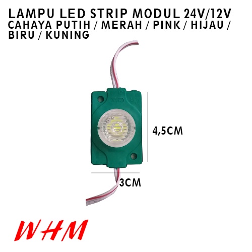 LAMPU LED MODUL 1PCS 1 MATA BESAR DC 12V / 24V  VARIASI LAMPU MOBIL MOTOR MODULE