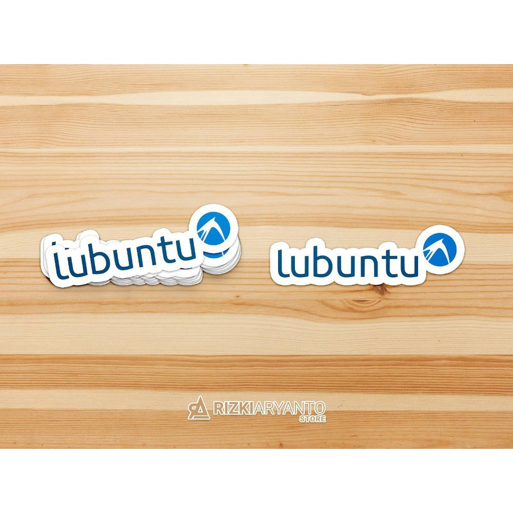 Sticker - Stiker Logo Lubuntu Linux untuk PC Laptop HP dll