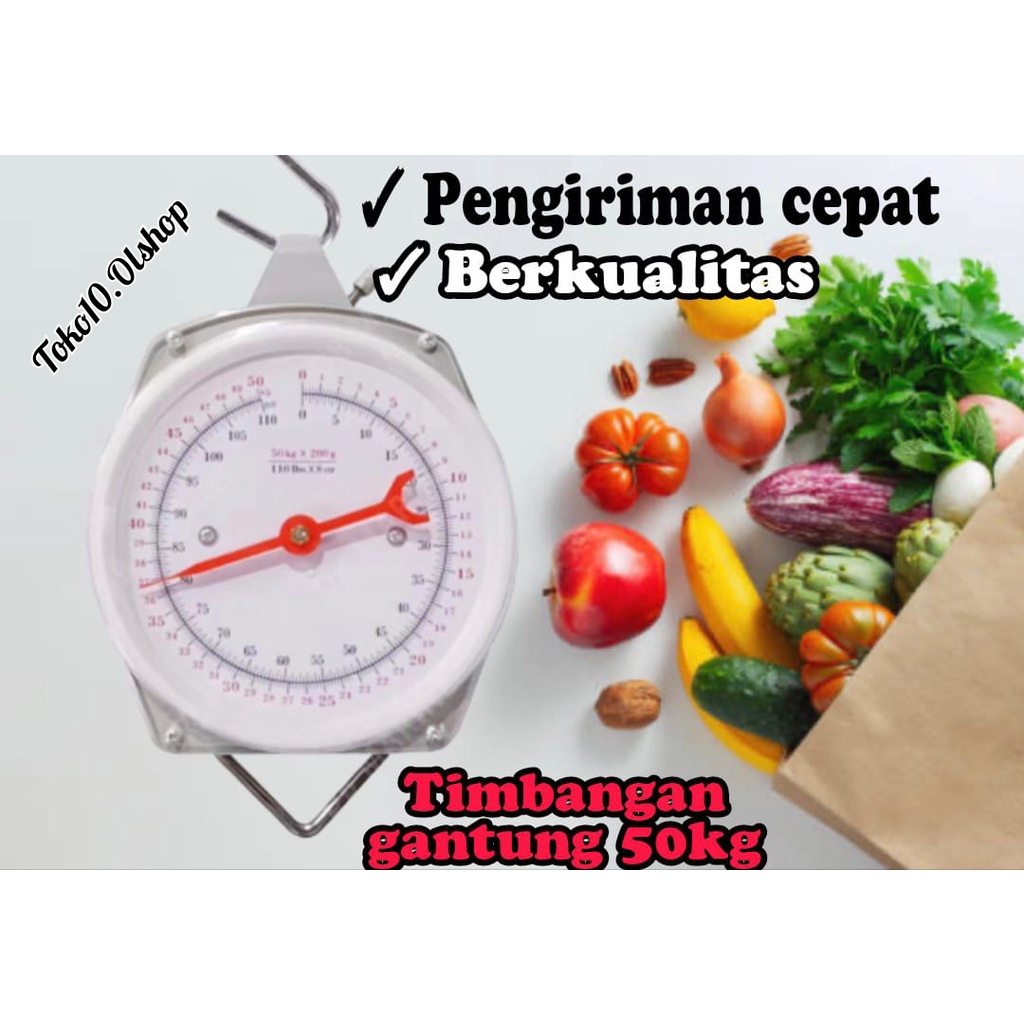 Timbangan gantung 50kg Hanging Scale 50kg ⭐toko10⭐