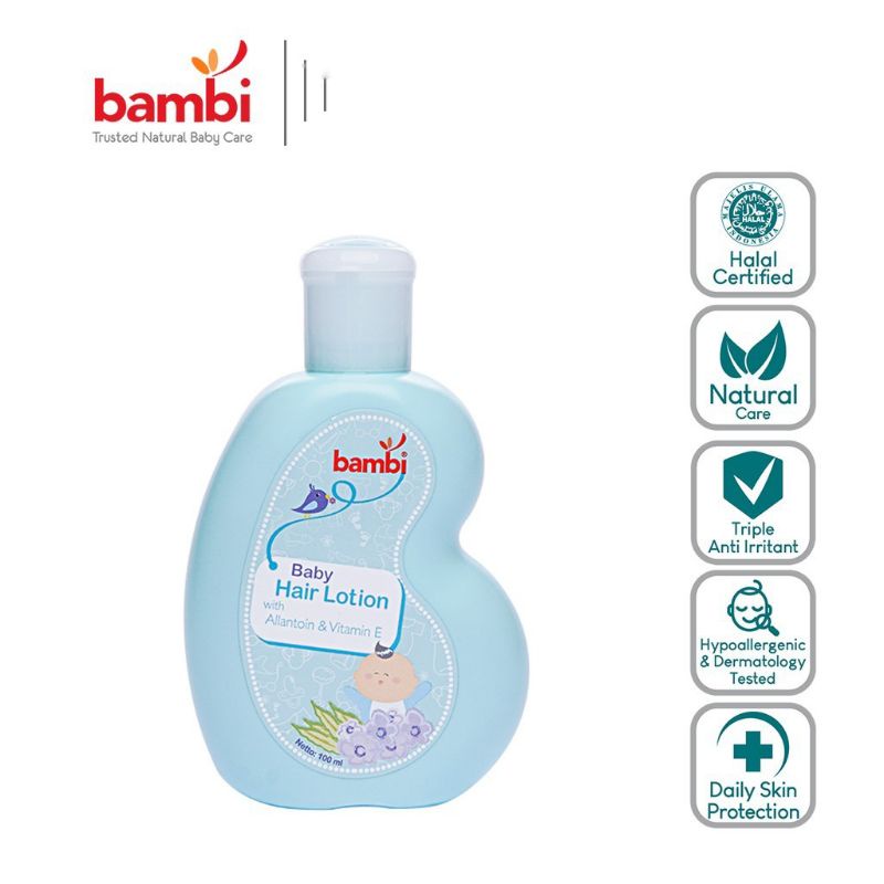 Bambi Baby Hair Lotion 100ml with Allantoin &amp; Vitamin E