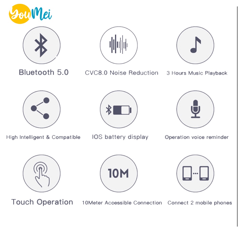 BLUETOOTH EARPHONE TWS EBS1 stereo Headset  bluetooth  canggih termurah taha lama airphone-TWS EBS1