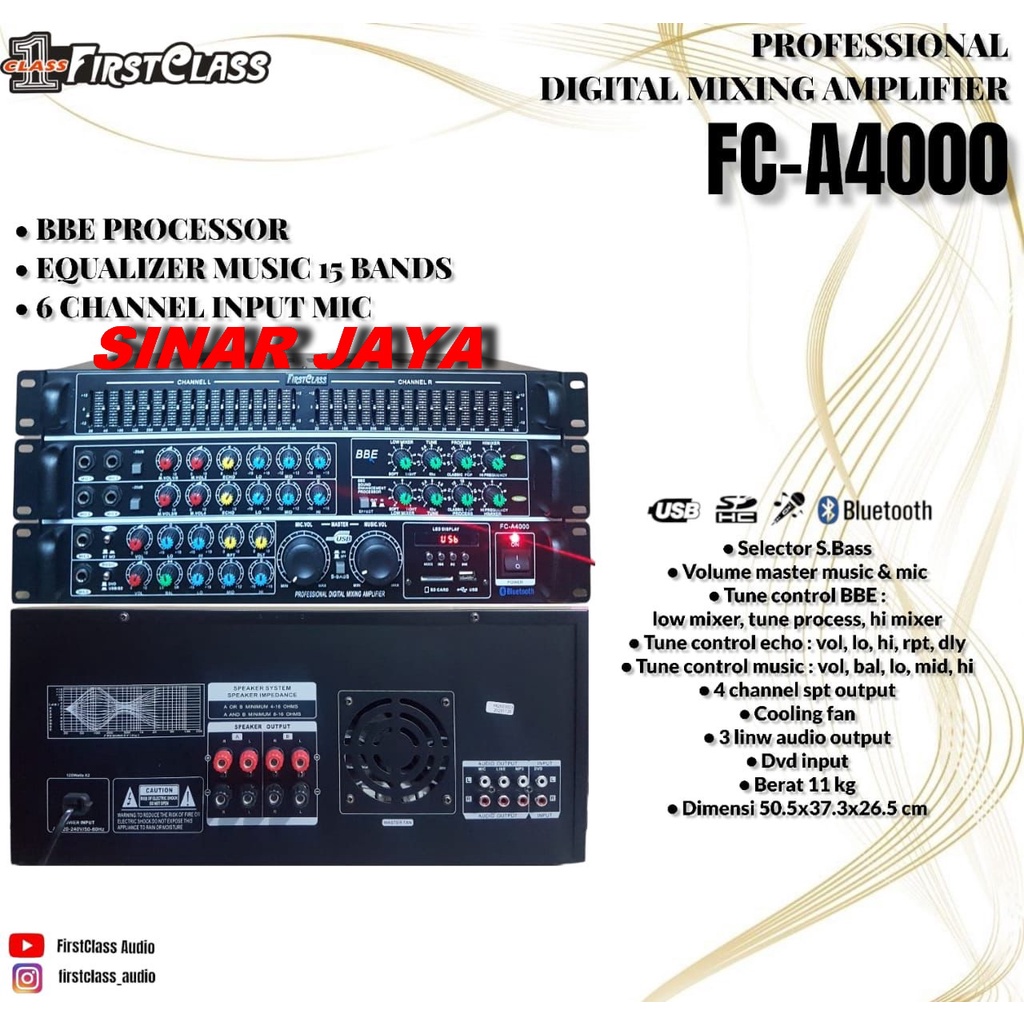 Amplifier Karaoke Firstclass FC A4000