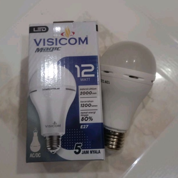 LAMPU LED EMERGENCY GARANSI VISICOM 12WATT